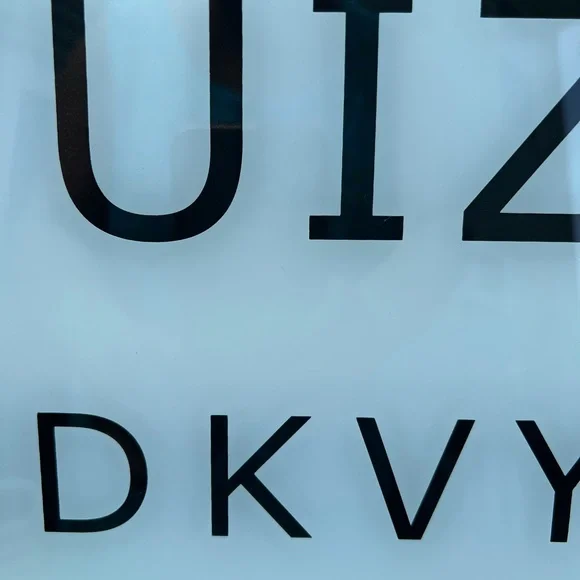 IKEA Eye Chart Wall Decor - Black and White